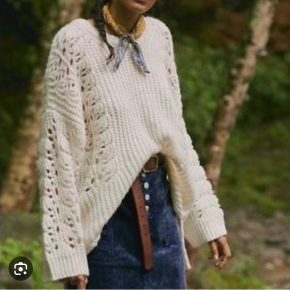 Anthropologie Sweaters - •ANTHROPOLOGIE• devenne pointelle pullover sweater